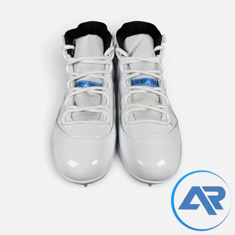Nike Air Jordan 11 Mid TD Men's Size 9.5 Football Cleats Legend Blue HM7324-104